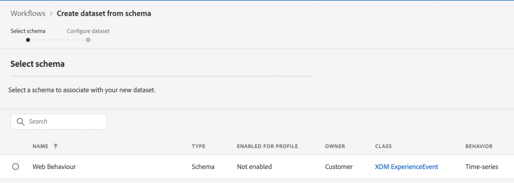 Creating a new schema