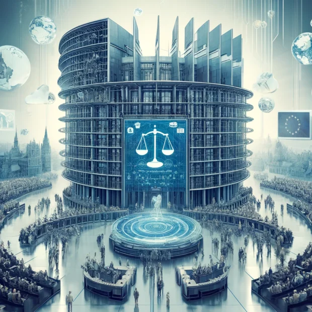 DALL-E image interpreting the EU AI act