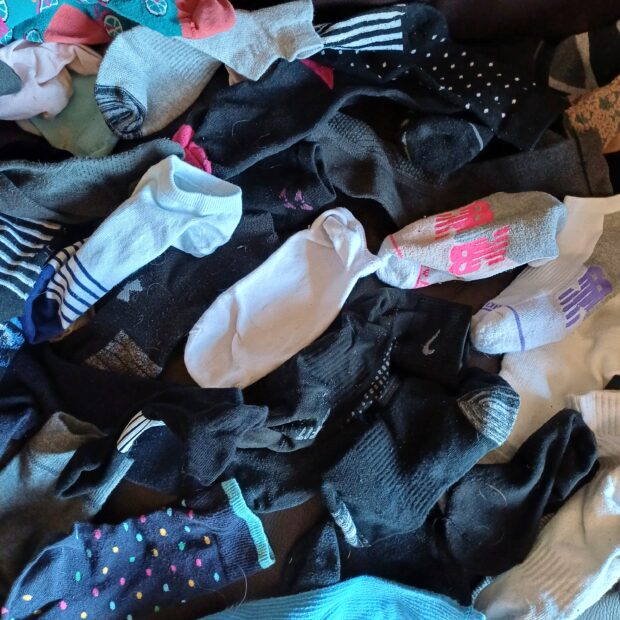 Socks - can you see any matching patterns?